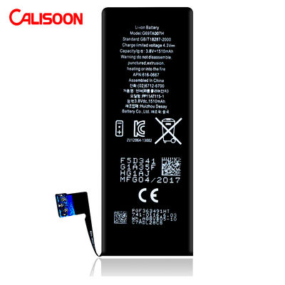 Slim Design Lithium Ion Battery For Iphone 6 White Output 5V 6.2x2.9x0.2cm